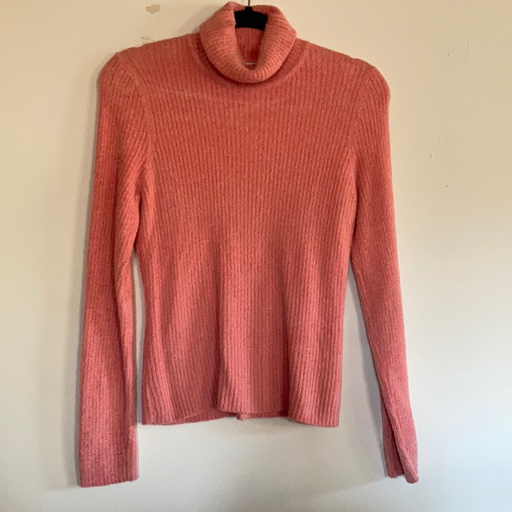 G Essentials Pink Turtle Neck Sweater Size Medium